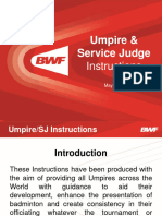 BWF Umpire & Service Judge Instructions - May 2018