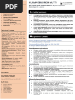 Forward Eye Technologies - 16 Years - Cognyte - .Net Backend Developer - GURVINDER SINGH MUTTI