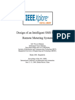 Design of An Intelligent SMS Based Remote Metering System Using ARM7