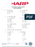 Worksheet 12 Memorandum Analytical Geometry Grade 10 Mathematics