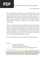 Por Quem Os Sinos Dobram - Letalidade Estatal e Políticas de Segurança Pública