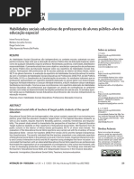 (2022) Habilidades Sociais Educativas de Professores de Alunos Público-Alvo Da