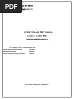 85D Excavator Diagnostic: Operation and Test Manual Compact Models 85D