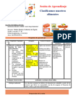 3° Sesión Día 3 Mat Clasificamos Nuestros Alimentos - Refuerzo Escolar Unidad 8 Semana 2