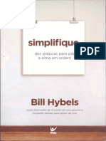 Bill Hybels - Simplifique