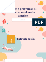 Planes y Programas de Estudio, Nivel Medio Superior.