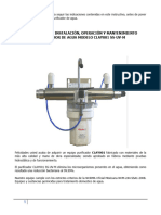 Instructivo de Purificador Clayton001 SSM