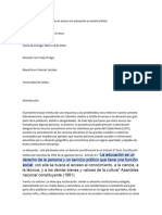 Ensayo Sobre La Educación José Manuel Villegas Franco