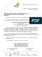 Convocatoria A La Jornada Provincial de PV 2024