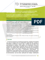 Pie Plano Y Tratamientos Conservadores en Adul-Tos Fisicamente Activos. Revisón Sistemática