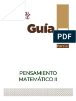 Guía Estudio Examen Tercer Parcial - Pensamiento Matemático II