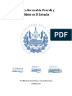 Política Nacionalde Vivienday Hábitatde El Salvador Vice