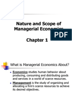 Chapter Nature and Scope of Managerial Economics