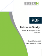 Boletim de Serviço #588, de 28 de Julho de 2023