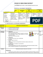 RECONOZCO MIS EMOCIONES Del 15 Al 19 de Abril