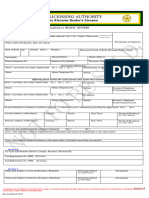 FORM 5 - FLA-202 - Application For Firearm Commercial Licences - Dealers - 1