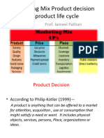 Marketing Mix Product Decision and Product Life-7 Jameeel