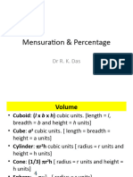 Mensuration & Percentage