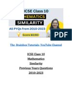 SIMILARITY PYQs