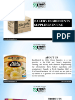 Bakery Ingredients Suppliers in Uae