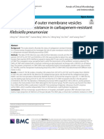 A Critical Role of Outer Membrane Vesicles in Antibiotic Resistance in Carbapenem-Resistant Klebsiella Pneumoniae