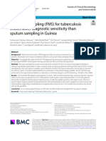 Face Mask Sampling (FMS) For Tuberculosis Shows Lower Diagnostic Sensitivity Than Sputum Sampling in Guinea