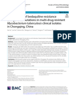 Investigation of Bedaquiline Resistance and Genetic Mutations in Multi-Drug Resistant in Chongqing, China