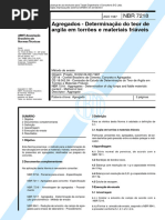 NBR 7218 - Agregados - Determinação Do Teor de Argila em Tor