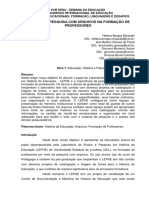 O LEPHE E A PESQUISA COM ARQUIVOS NA FORMACO DE PROFESSORES Art