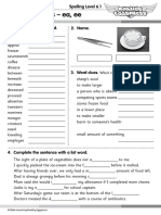 Activity Sheet Rex English Skills - Spelling Year 6 Lesson 1