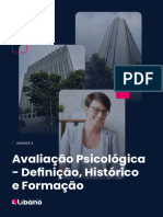 Ebook Da Unidade - Avaliação Psicológica Definição, Histórico e Formação