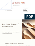 Examining The Case of Coal India LTD