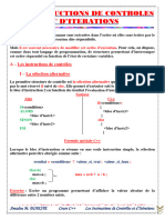 Les Instructions de Controles Et D'iterations C++