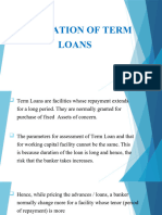 Term Loan Evaluation