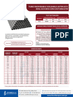 Tubo Inoxidable Soldable Astm A312 304L SCH 80S Con Costura Efw