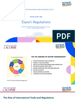 LACORRE CBC-8 Export Regulation