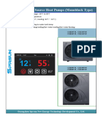 Datasheet For R290 DC Inverter Heat Pump 20240401