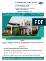 PSG Itech - Admission Brochure 2022