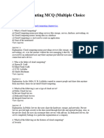 Cloud Computing MCQ (Multiple Choice Questions)