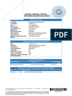 Oficina Judicial Virtual: Certificado de Envío de Escrito