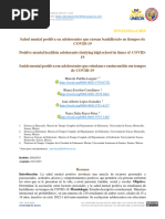 Salud Mental Positiva en Adolescentes Que Cursan Bachillerato en Tiempos de COVID