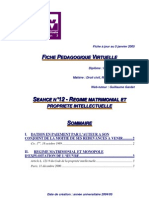 Regime Matrimonial Et La Propriete Intellectuelle