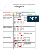 Calendario Año Escolar 2024 SIAGIE