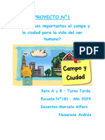 Proyecto #1 Campo y Ciudad - Grado 3° A y B