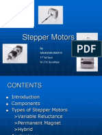 Stepper Motors: by Naveenkumar R 1 M.Tech N.I.T.K Surathkal