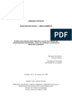 Análisis de La Relación Entre Intención y Acción en El Ámbito Del Comport A Mien To Proambiental