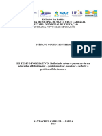 Relatório Sobre A 1 Formação Novo Mais Educação (Santa Cruz Cabrália) - Professor MSC Stéfano Couto Monteiro