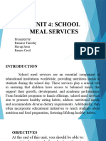 UNIT 4 School Meal Services