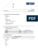 Cognis Corporation: Material Safety Data Sheet