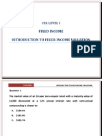 Fixed Income Introduction To Fixed-Income Valuation: Cfa Level I